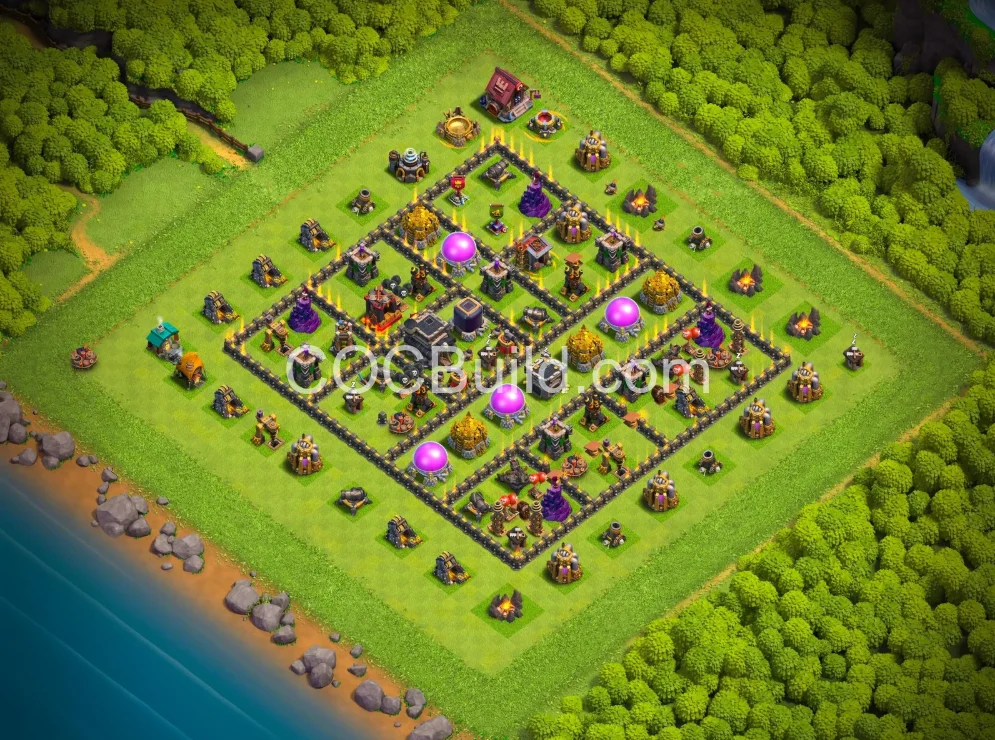 Town Hall 9 Base Layout