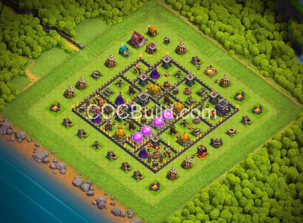 Town Hall 9 Base Layout