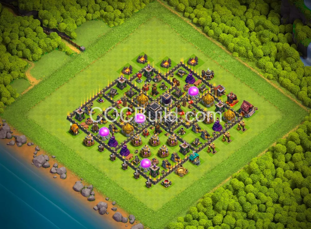 Town Hall 9 Base Layout