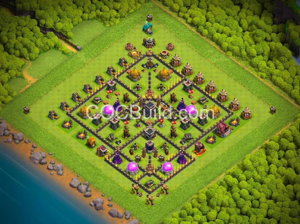 Town Hall 9 Base Layout