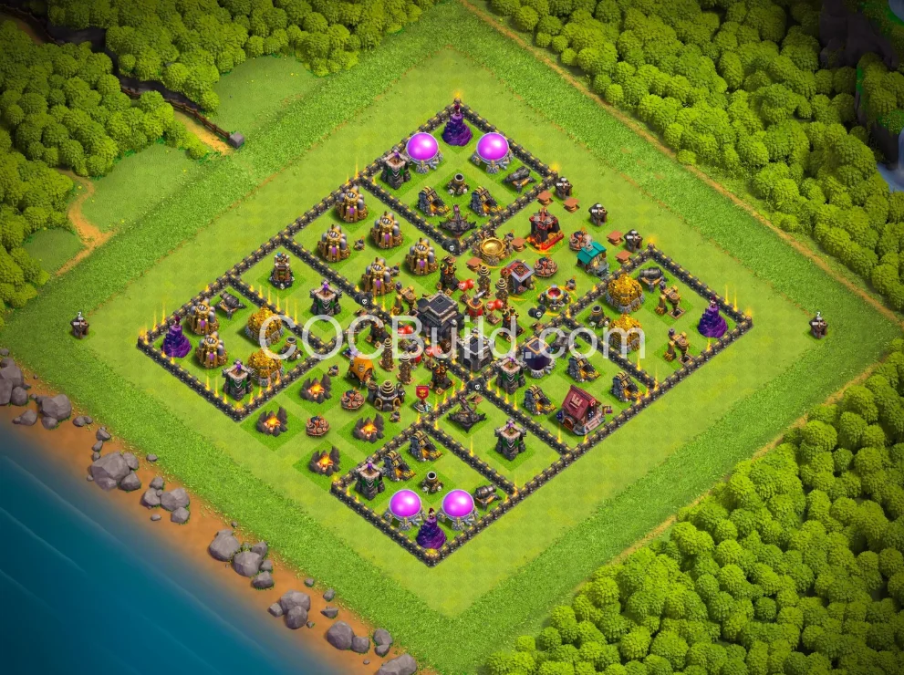 Town Hall 9 Base Layout