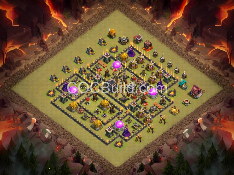 Town Hall 9 Base Layout