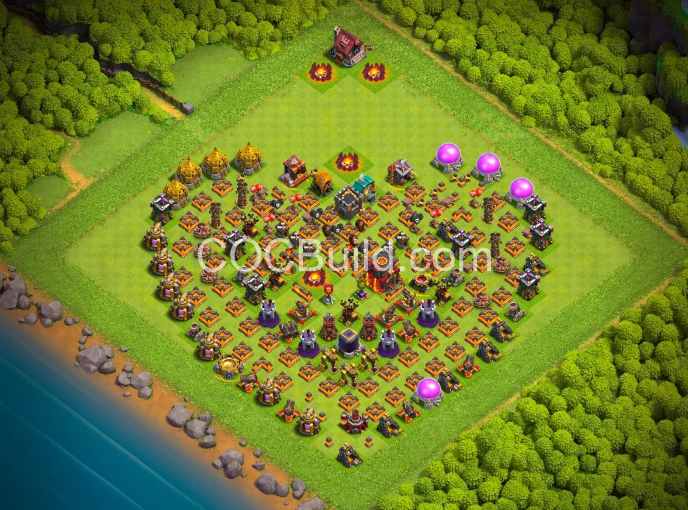 Town Hall 10 Base Layout