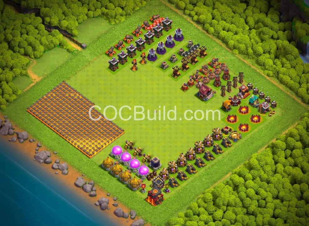 Town Hall 10 Base Layout