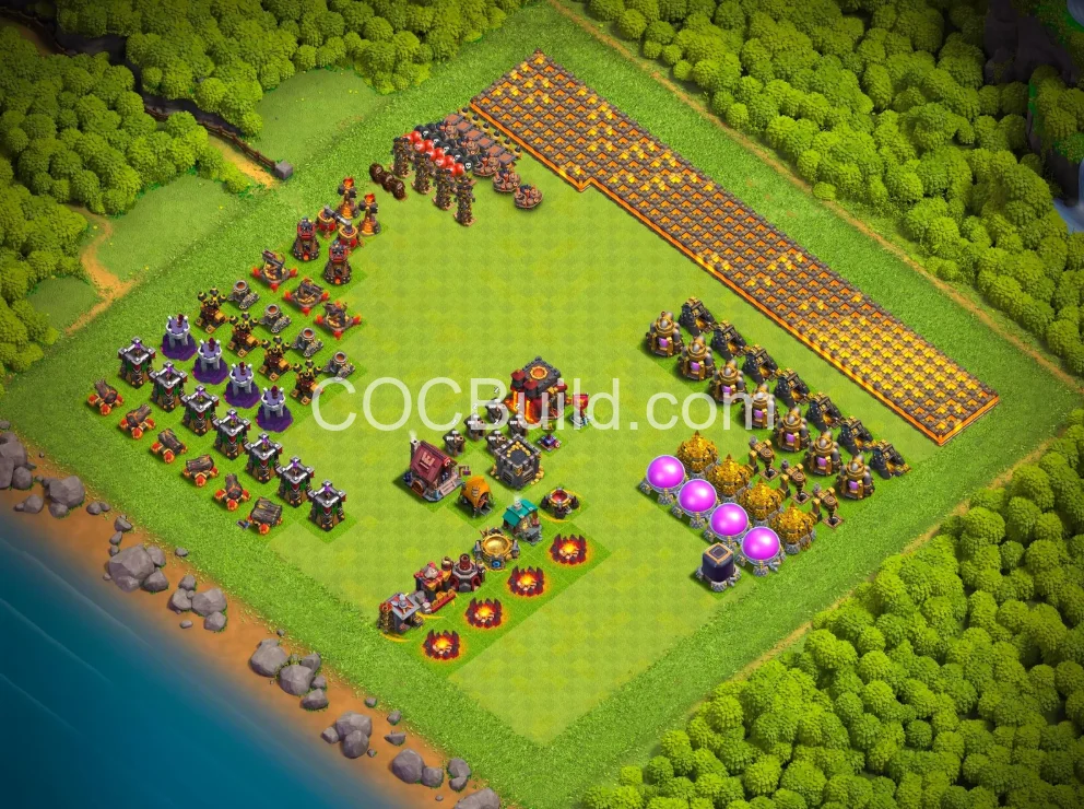 Town Hall 10 Base Layout
