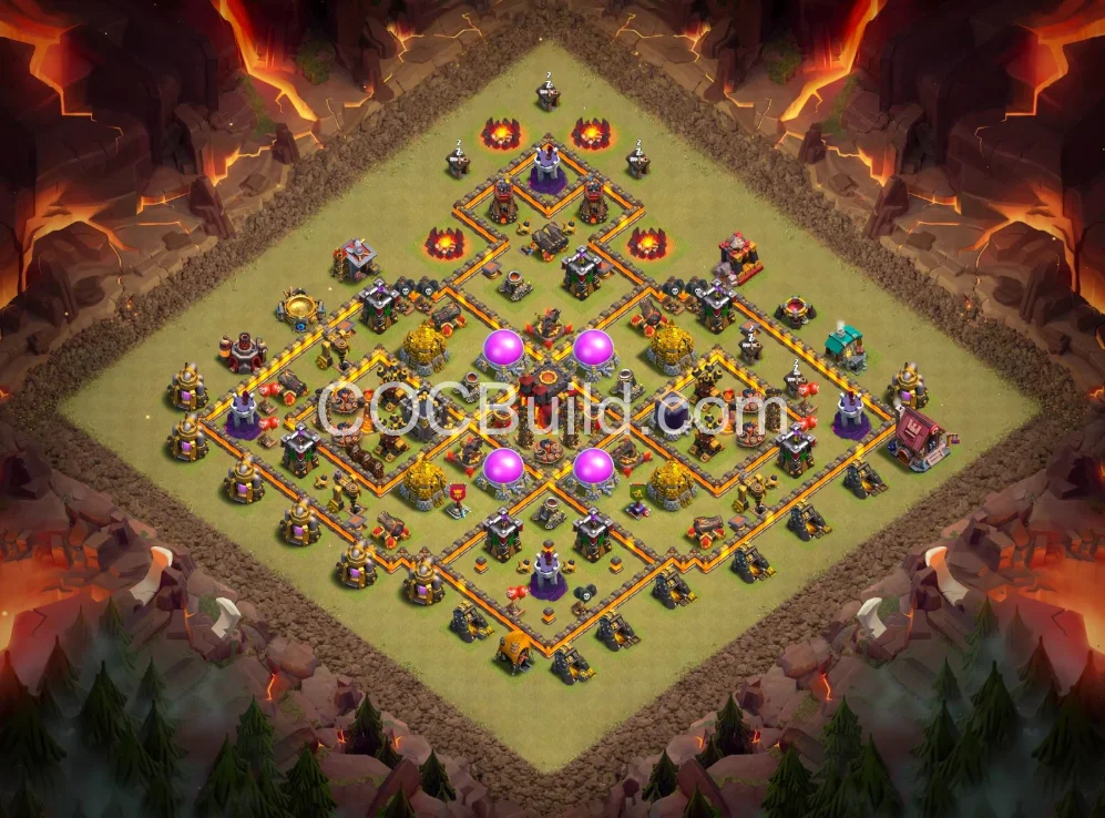 Town Hall 10 Base Layout