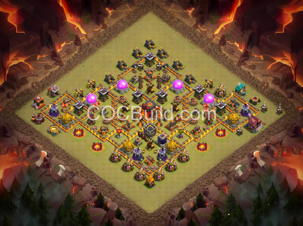Town Hall 10 Base Layout