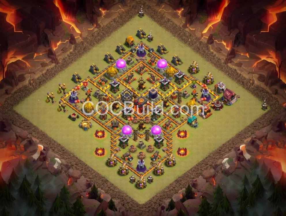 Town Hall 10 Base Layout