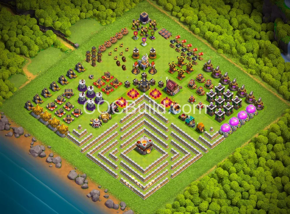 Town Hall 11 Base Layout