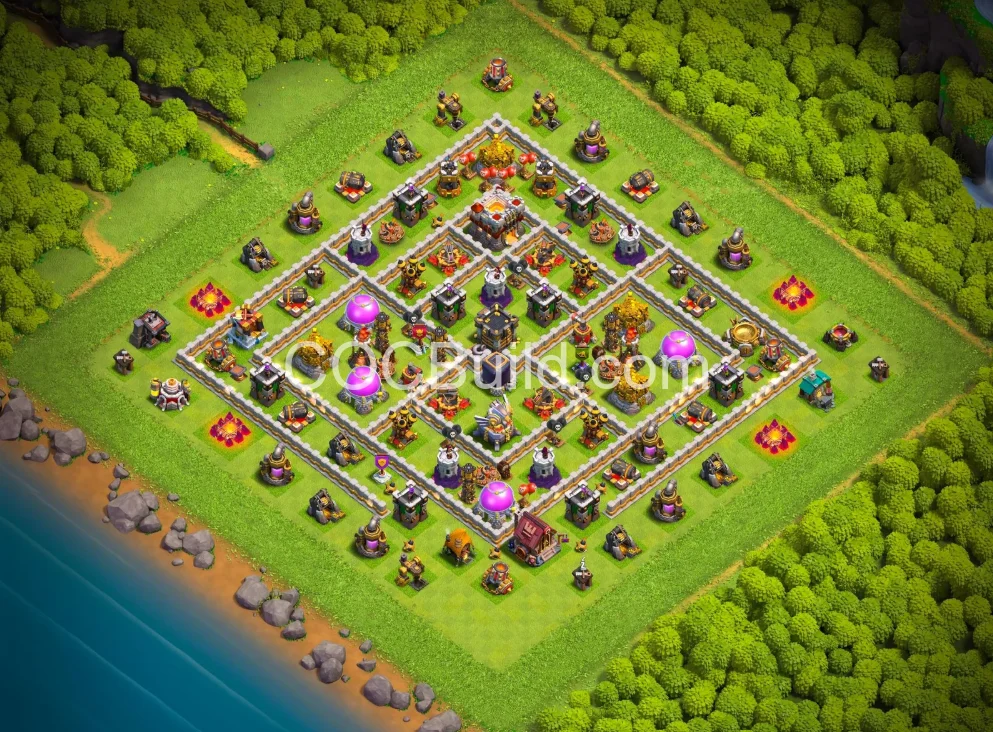 Town Hall 11 Base Layout