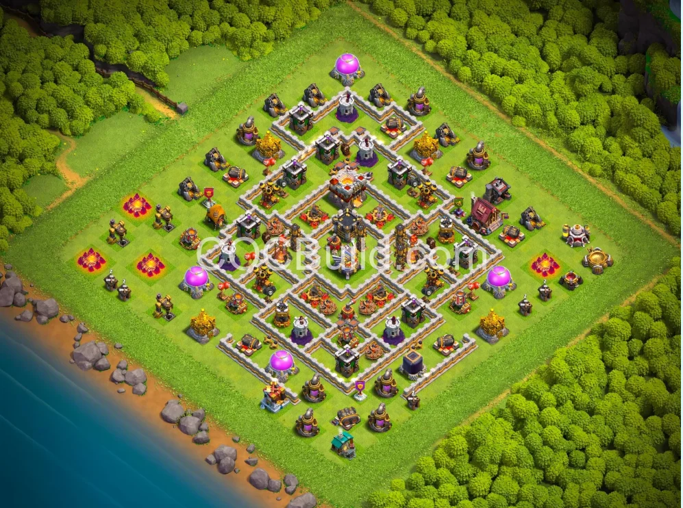 Town Hall 11 Base Layout