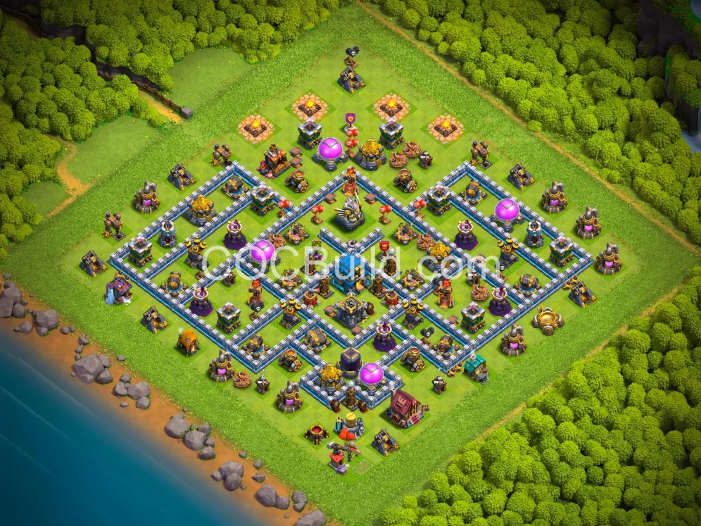 TH12 Town Hall 12 Base Layout - Clash of Clans Base Layout 2026
