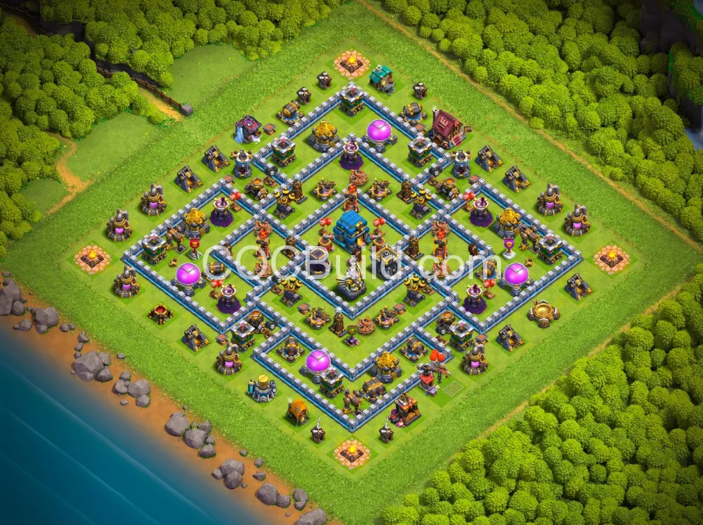 TH12 Town Hall 12 Base Layout - Clash of Clans Base Layout 2026