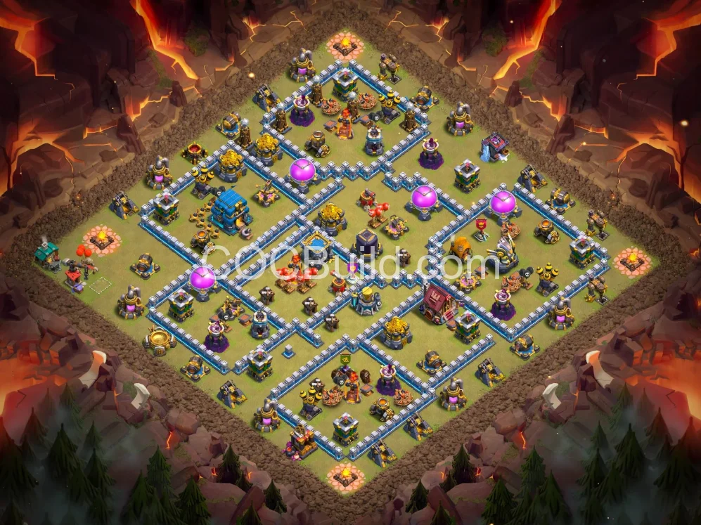 New TH12 War Layout — Advanced Trap Placement | Free Import