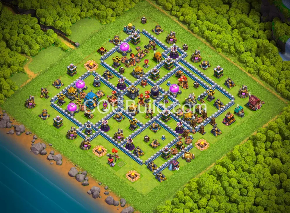 Best TH12 Hybrid Base 2026 — Pro-Level Layout | Free Download