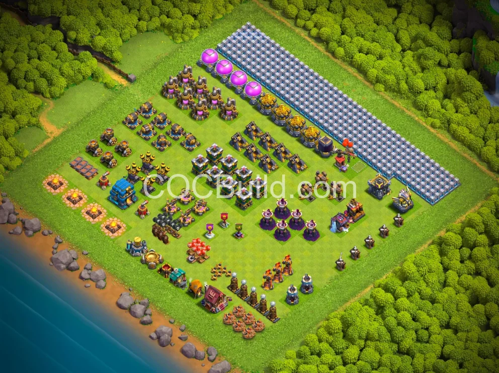 TH12 Best TH12 Art / Progress Bases Base 2026 — Anti-3 Star Design | Free Download - Clash of Clans Base Layout 2026