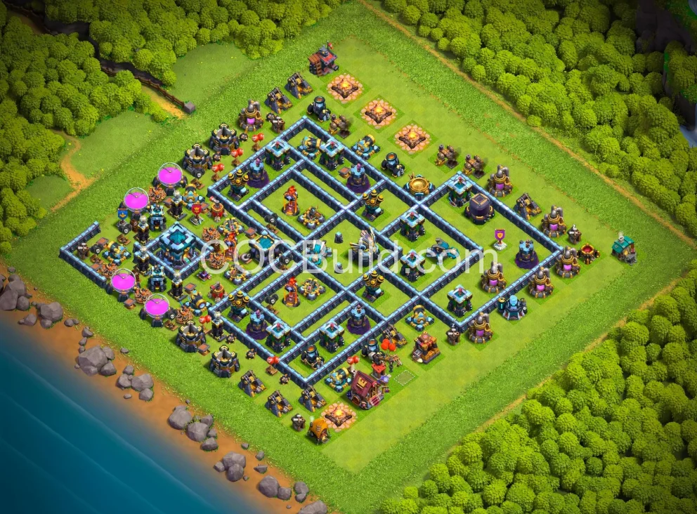 TH13 New TH13 Legend Layout — Pro-Level Layout | Free Import - Clash of Clans Base Layout 2026