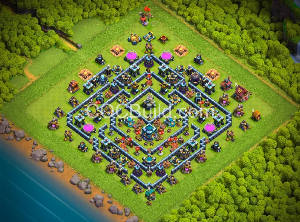 Best TH13 Legend Base 2026 — Advanced Trap Placement | Free Download
