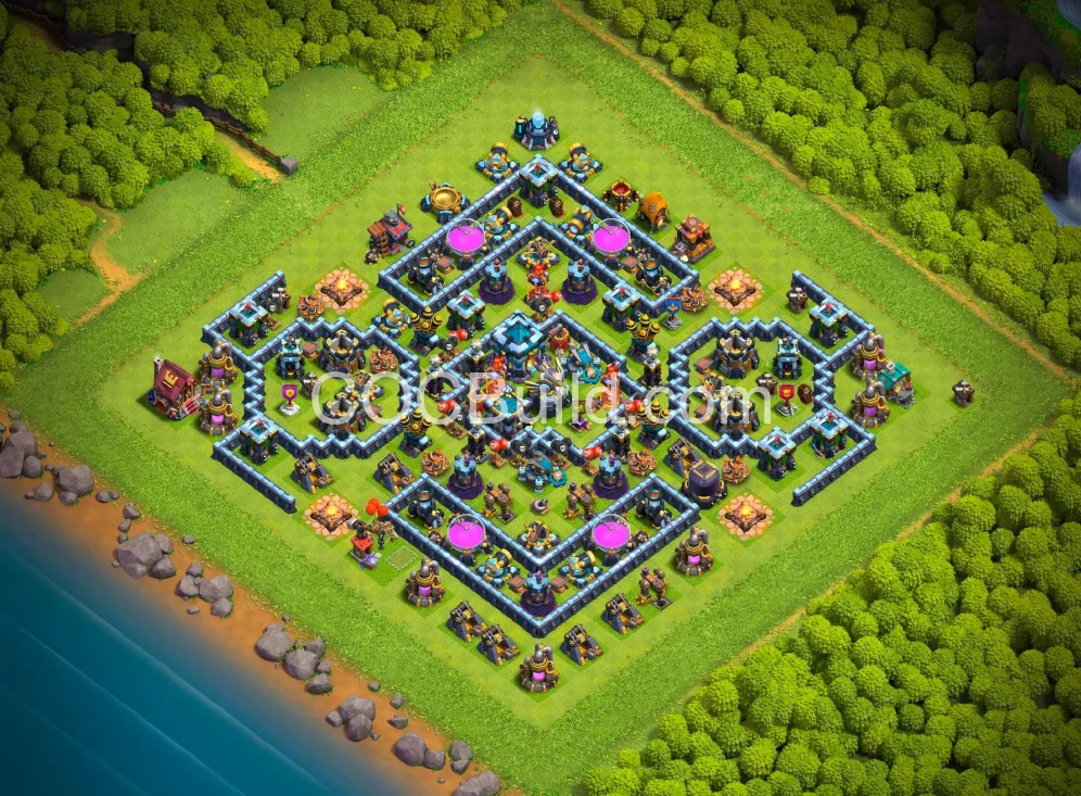 TH13 Legend Base — CWL War Base | One-Click Copy
