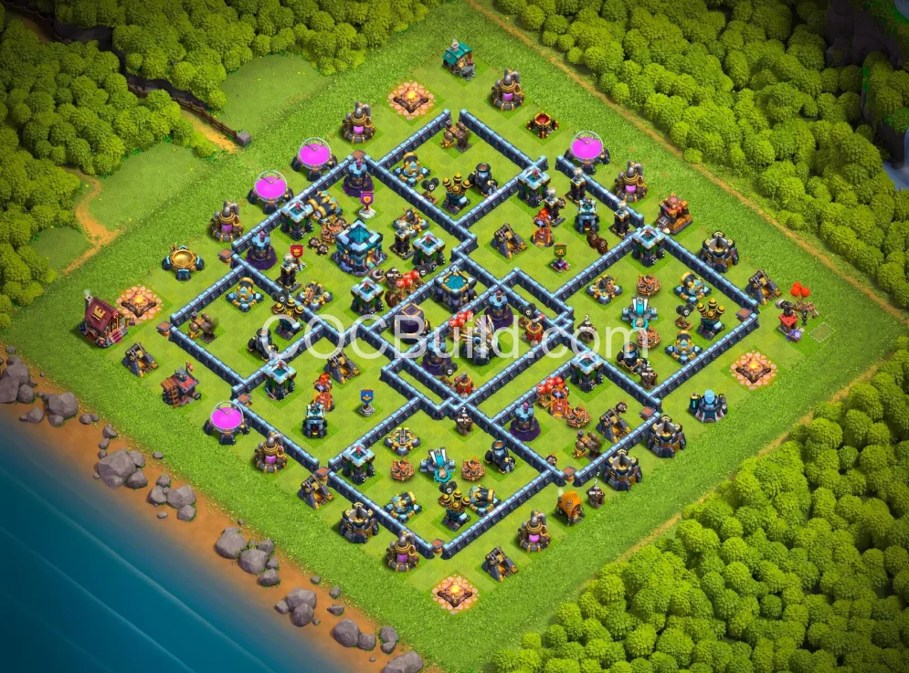 TH13 Legend Layout — Pro-Level Layout | Instant Import | COC Build