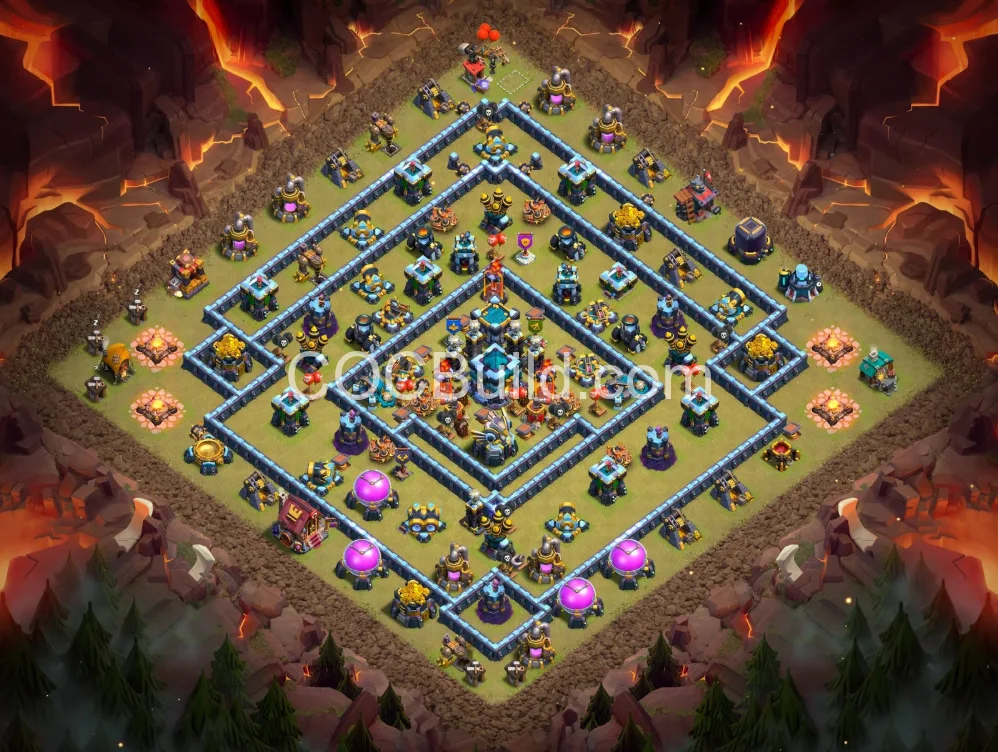 Top TH13 War Design 2026 — Anti-Air Defense | Copy Link