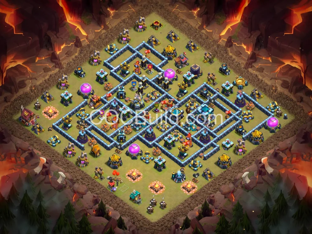 New TH13 War Layout — Anti-Air Defense | Free Import