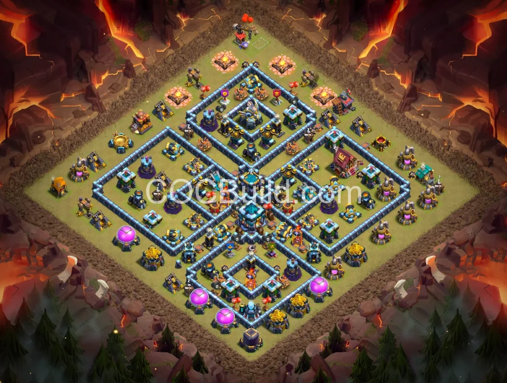 New TH13 War Layout — Anti-3 Star Design | Free Import