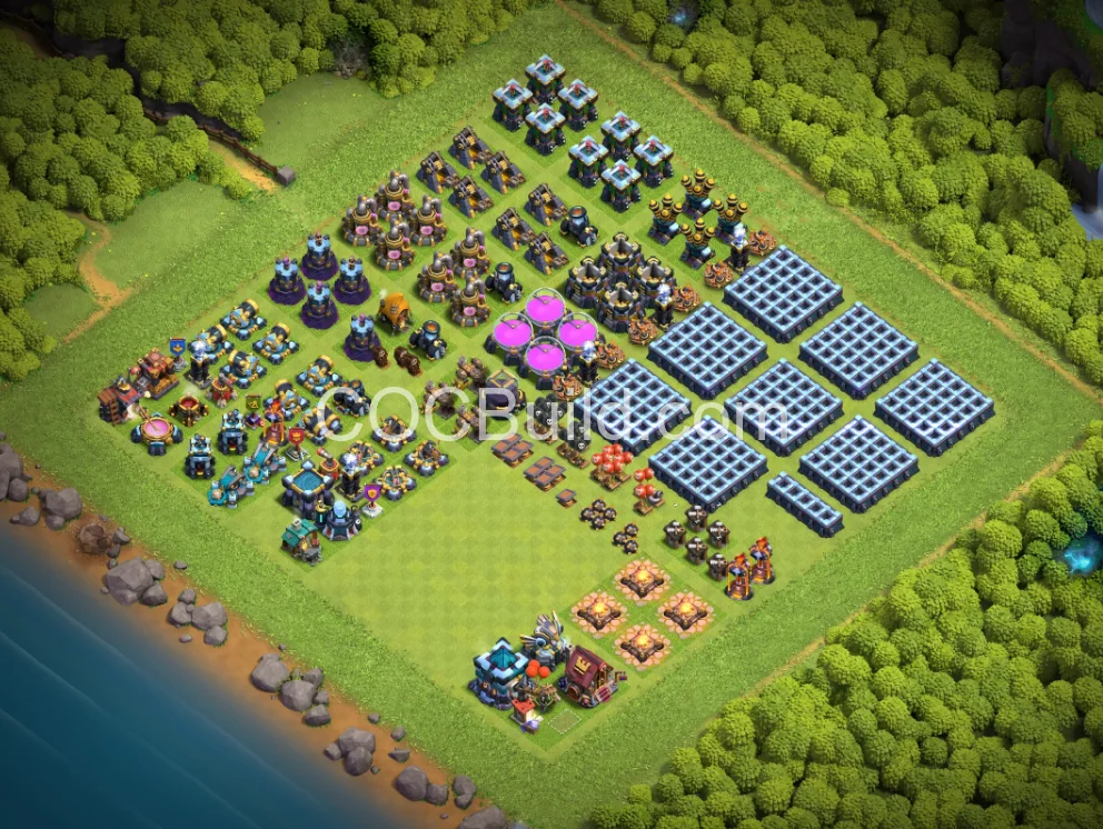 TH13 Art / Progress Bases Layout — Legend League Tested | Instant Import | COC Build