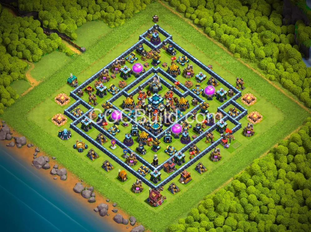 TH13 Farming Base - Legende Liga getestet | Ein-Klick-Kopie | COC Build